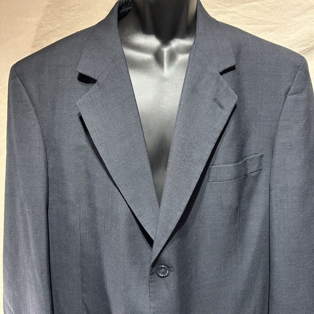 Vintage Chereskin 3-Button Navy Blue Suit Jacket Blazer